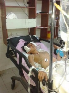 Ali Özdemir injured in hospital after the shooting